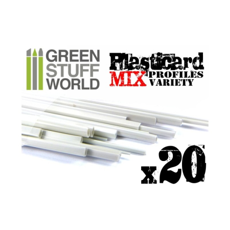 Profile si placi ABS - GSW - Abs Plasticard - Profile - 20X Variety Pack