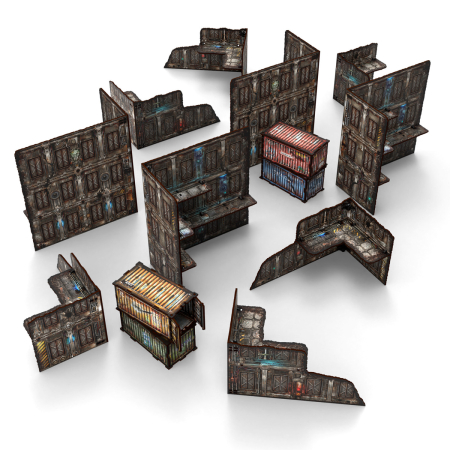 Warhammer & Wargames - GSW - Pre-Painted Foldable WTC terrain pack - Sci-fi RESIGILAT