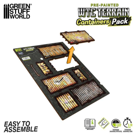 GSW - Pre-painted WTC Terrain - Container (Pack x4) [1]