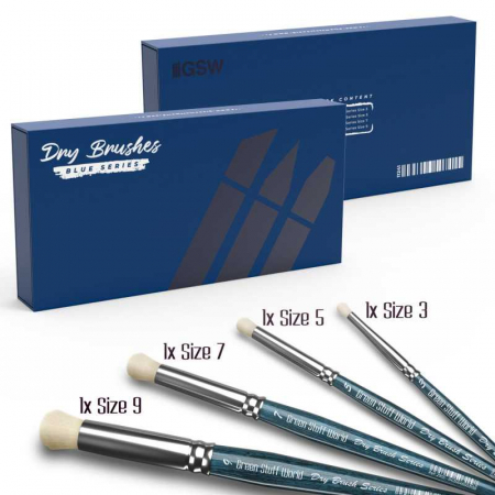 GSW - Premium Dry Brush Set - BLUE Series [3]