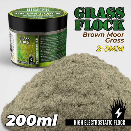 Vegetatie - GSW - Static Grass Flock 2-3mm - Brown Moor Grass - 200 ml