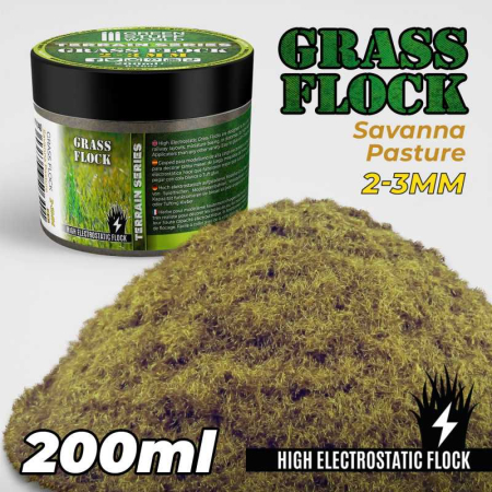 Accesorii diorama - GSW - Static Grass Flock 2-3mm - SAVANNA PASTURE - 200 ml