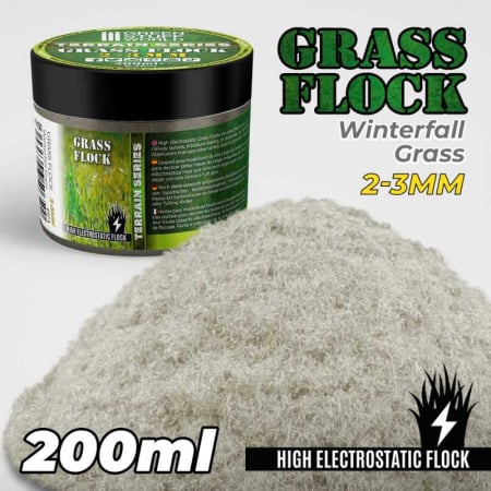 Vegetatie - GSW - Static Grass Flock 2-3mm - Winterfall Grass - 200 ml