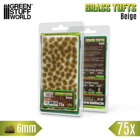 Vegetatie - GSW - Static Grass Tufts 6 mm - Beige