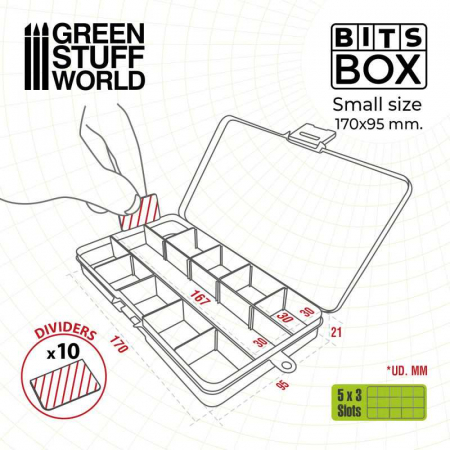 GSW - Cutie organizatoare cu compartimente – Bits Box S [2]