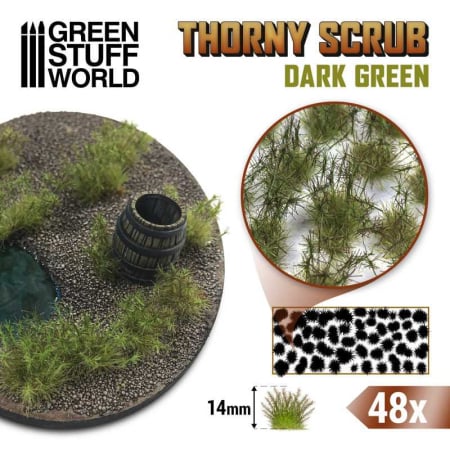 Vegetatie - GSW - Thorny Scrubs - Dark Green