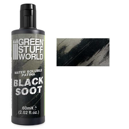 Vopsire, Weathering & Diorama - GSW - Water Soluble Patina 60ml - Black Soot