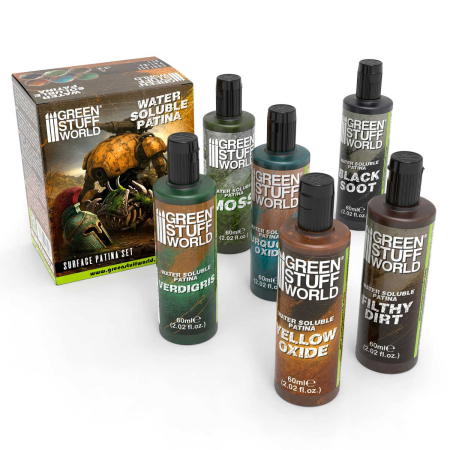 Vopsire, Weathering & Diorama - GSW - Water Soluble Patina set (Pack x6)