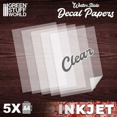 Scule & materiale - GSW - Waterslide Decals - Inkjet Transparent