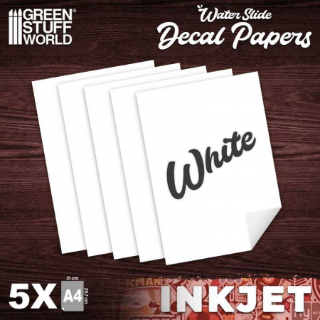 Scule & materiale - GSW - Waterslide Decals - Inkjet White