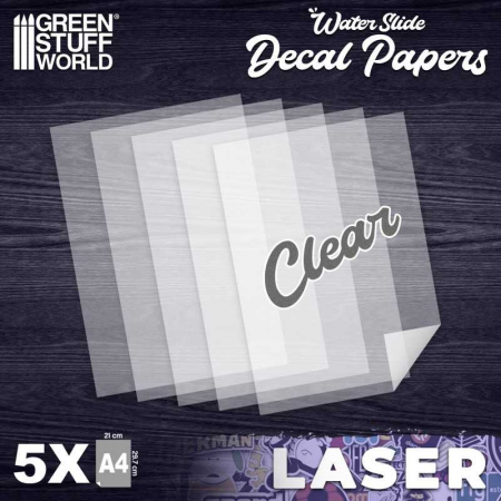 Scule & materiale - GSW - Waterslide Decals - Laser Transparent