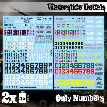 Decaluri - GSW - Waterslide Decals - Only Numbers
