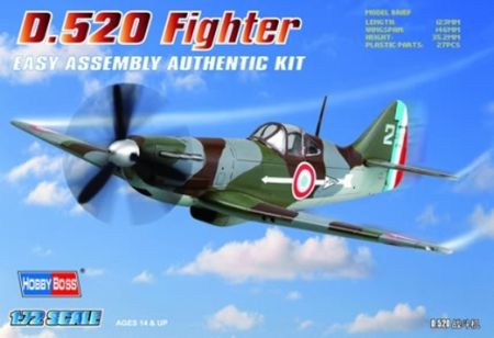 PACHETE - Hobby Boss 80237 - 1:72 French D.520 Fighter