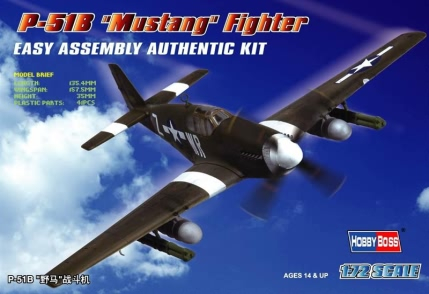 Avioane - Hobby Boss 80242 - 1:72 P-51B Mustang Fighter