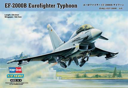 Aero militare - Hobby Boss 80265 -EF-2000B Eurofighter Typhoon 1:72