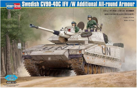Kituri machete - Hobby Boss 82475 - 1:35 Swedish Combat Vehicle CV90-40C IFV with Additional All-round Armour