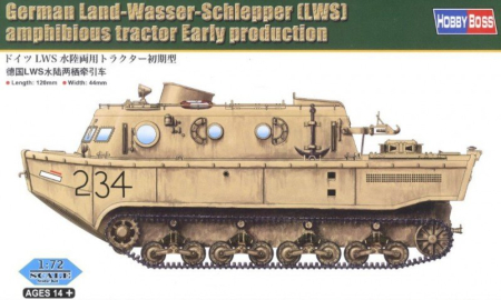 PACHETE - Hobby Boss 82918 - 1:72 German Land-Wasser-Schlepper (LWS) amphibious tractor Early production