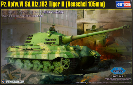 Vehicule militare terestre - Hobby Boss 84559 - 1:35 Pz.Kpfw.Vi Sd.Kfz.182 Tiger Ii (Henschel 105Mm)