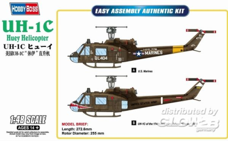 Kituri machete - Hobby Boss 85803 - 1:48 UH-1C Huey Helicopter