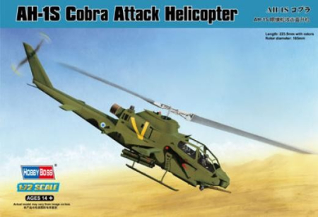 Aero militare - Hobby Boss 87225 - 1:72 Bell AH-1A Cobra Attack helicopter
