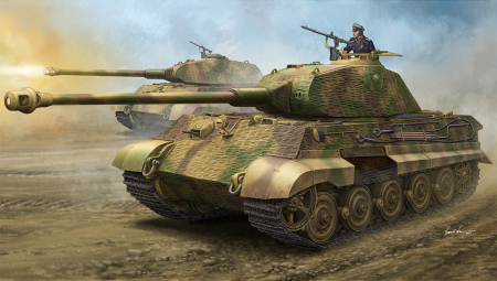 Vehicule militare terestre - HobbyBoss 84530 - 1:35 German King Tiger “Porsche Turret” with Zimmerit