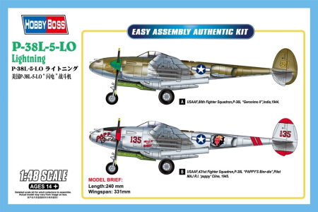 Aero militare - Hobby Boss 85805 - 1:48 P-38L-5-L0 Lightning