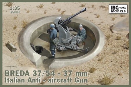 Kituri machete - IBG 35009 - BREDA 37/54 37MM ITALIAN ANTI-AIRCRAFT GUN 1:35