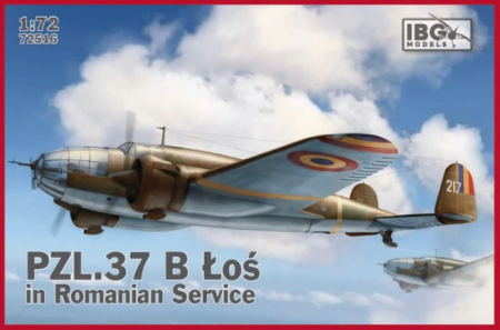 Kituri machete - IBG 72516 - 1:72 PZL 37 Los B II in Romanian Service