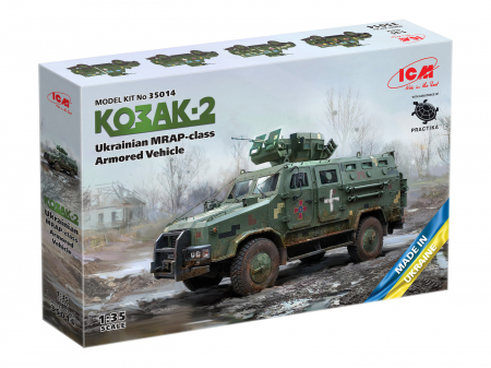 Kituri machete - ICM 35014 - 1:35 Kozak-2 Ukrainian MRAP-class Armored Vehicle