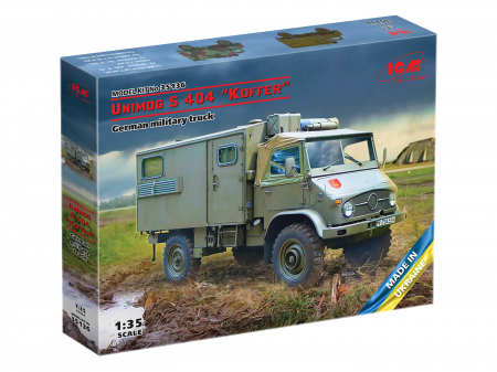 Kituri machete - ICM 35136 - 1:35 Unimog S 404 “Koffer”, German military truck