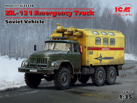 Kituri machete - ICM 35518 - 1:35 ZiL-131 Emergency Truck. Soviet Vehicle