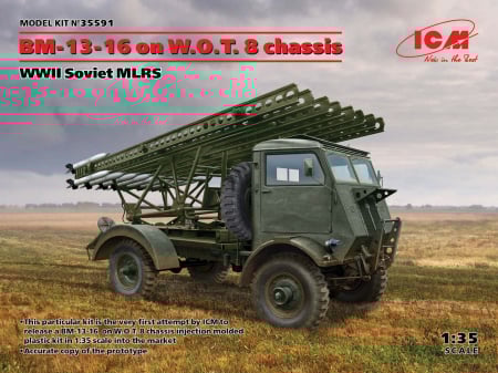 Kituri machete - ICM 35591 - 1:35 BM-13-16 Katyusha on W.O.T. 8 chassis