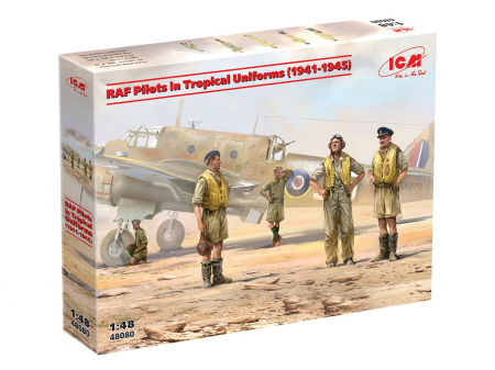 Figurine - ICM 48080 - 1:48 RAF Pilots in Tropical Uniforms (1941-1945)
