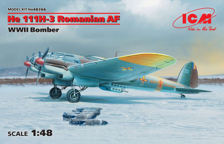 Aero militare - ICM 48266 - 1:48 He 111H-3 Romanian AF, WWII Bomber (100% new molds)