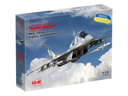 Kituri machete - ICM 72143 - 1:72 Radar Hunter MiG-29 9-13 Ukrainian Fighter with HARM missiles