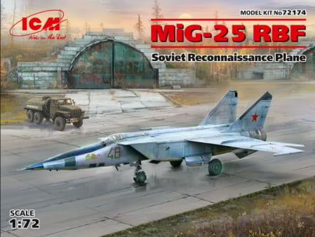 Kituri machete - ICM 72174 - 1:72 MiG-25 RBF, Soviet Reconnaissance Plane