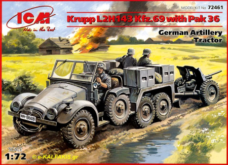 Kituri machete - ICM 72461 - 1:72 Krupp Protze Truck with Pak 36