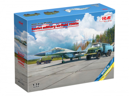 Aero militare - ICM DS7203 - 1:72 Soviet military airfield 1980s (include MiG-29 9-13,  APA-50M (ZiL-131), ATZ-5 and Soviet PAG-14 Ai