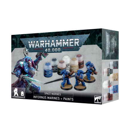 Wargames & Boardgames - Infernus Space Marines + Paints Set