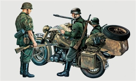 Kituri machete - Italeri 0315 - 1:35 Bmw With Side Car