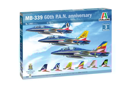 Aero militare - Italeri 1461 - 1:72 AERMACCHI MB-339 60th P.A.N. Anniversary - 3 models set