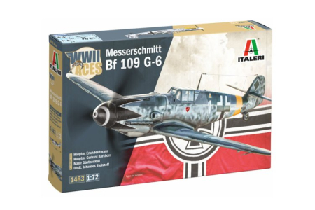 Noutati - Italeri 1483 - 1:72 German Fighter Aircraft Messerschmitt Bf 109 G-6 Wwii Aces