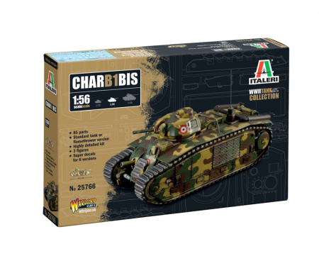Kituri machete - Italeri 25766 - 1:56 Char B1 Bis