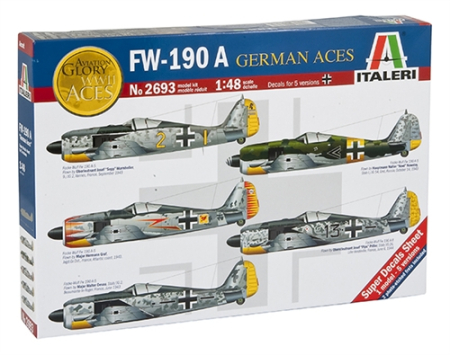 Kituri machete - Italeri 2693 - 1:48 German Aircraft Fighter Focke-Wulf Fw 190 A “German Aces”