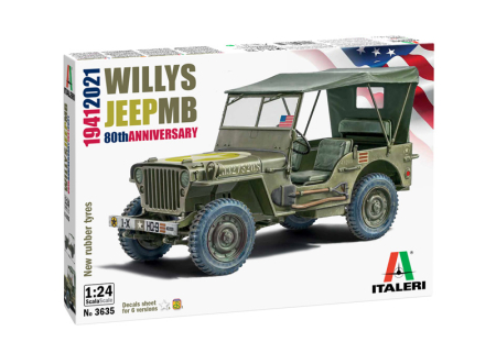 Auto - Italeri 3635 - 1:24 WILLYS JEEP MB 80th Year Anniversary