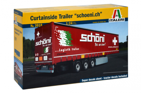Camioane - Italeri 3918 - 1:24 CURTAINSIDE TRAILER Schoeni
