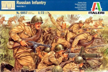Figurine - Italeri 6057 - 1:72 WW2 - RUSSIAN INFANT RY - 46 figures