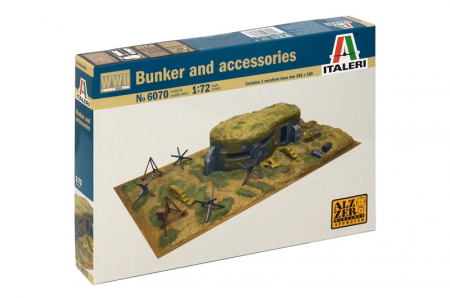Décor - Italeri 6070 - 1:72 Bunker And Accessories From WW II