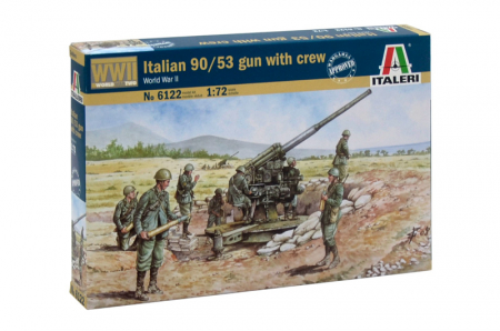 Kituri machete - Italeri 6122 - 1:72 Italian 90/53 Gun With Crew, Wwii