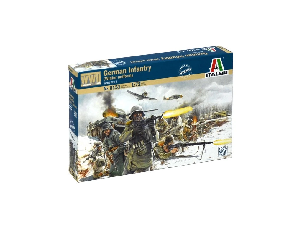 Figurine - Italeri 6151 - 1:72 German Infantry - Winter uniform (WWII)